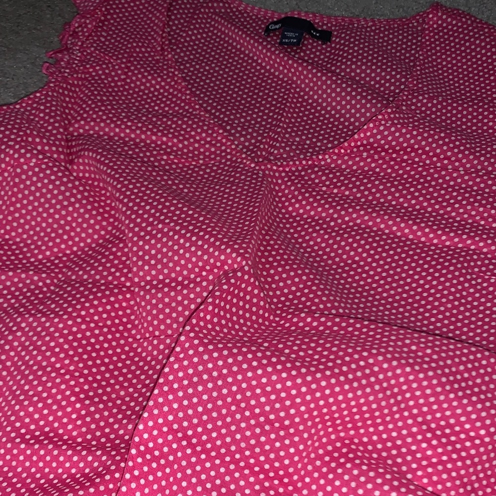 GAP Pink Ruffle Sleeve Blouse - Picture 5 of 6